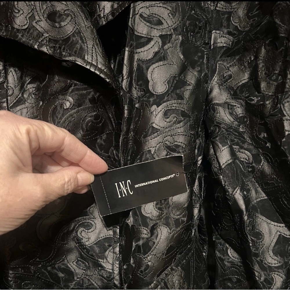 Black Lace Long Trench Coat - Women. New With Tag. - Picture 4 of 8